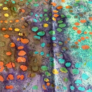 Colorful Batik fabric, Abstract Patterned Fabric